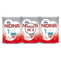 Nestlé NIDINA 1 - Leche para lactantes en polvo - Fórmula para bebés - Desde el primer día - pack de 3 latas x800 gr…